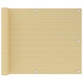 vidaXL Balkon-Sichtschutz Beige 75x500 cm HDPE