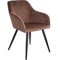 Stuhl Marilyn Samtoptik, schwarze Stuhlbeine Stuhl Marilyn Samtoptik, schwarze Stuhlbeine