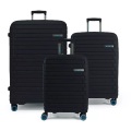 Soda Luggage - 3er Kofferset Schwarz