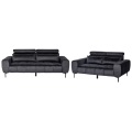 Beliani - Wohnzimmer Set aus Samtstoff Modern VEGAMO, One Size, Schwarz