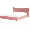 Bett mit Lattenrost aus Samtstoff Modern CHALEIX Bett mit Lattenrost aus Samtstoff Modern CHALEIX