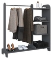 MID.YOU, MID.YOU Regal 106/110/35 cm anthrazit , Lempu , Holzwerkstoff , 106x110x35 cm , melaminharzbeschichtet,melaminharzbeschichtet,Nachbildung,Nachbildung , in verschiedenen Holzdekoren erhältlich , 000657029003