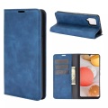 Galaxy A42 - Seidige Stand Flip Case Hülle dunkelblau