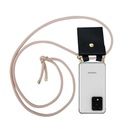 Handy Kette für Samsung Galaxy S20 ULTRA Silikon mit Gold Ringen