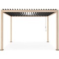 Gartenpavillon Ocean natur-anthrazit 360x360