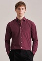 Business Hemd Shaped Fit Extra Langer Arm Druck Unisex Rot Bunt 41