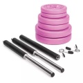 Gymstick - Langhantel 20 Kg - Rosa und Schwarz