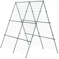Northio - Rankgitter, Rankhilfe, Verstellbares Pflanzengitter, Spalier, Pflanzengerüst mit Netz, für Garten, Stahlrahmen, Grün, 180 x 100 cm, One Size