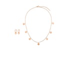 Set Kreise Goldfarbend Damen Goldrosa ONE SIZE