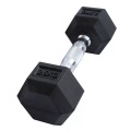 Sechseckige Hantel Aus Gummi | Mehrere Gewichte Unisex Schwarz 2.5KG