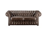 Chesterfield Ledersofa 2Sitzer CLOTAIRE Vintage Leder Chesterfield Ledersofa 2Sitzer CLOTAIRE Vintage Leder