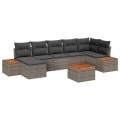 VidaXL - Garten-sofa poly-rattan, One Size, Grau