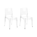 Set mit 2 Stühlen aus Polycarbonat Modern WESTBRIDGE Set mit 2 Stühlen aus Polycarbonat Modern WESTBRIDGE