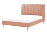 Bett mit Lattenrost aus Samtstoff Modern MARVILLE Bett mit Lattenrost aus Samtstoff Modern MARVILLE
