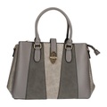 Gold Buckle Handtasche Damen Grau ONE SIZE