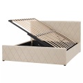 Bett mit Lattenrost aus Samtstoff Modern ROCHEFORT Bett mit Lattenrost aus Samtstoff Modern ROCHEFORT