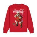 Coca-Cola - Quiet Sweatshirt, für Damen, Rot Bunt, Größe L