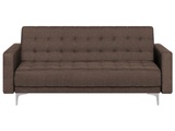Beliani, Beliani 3-Sitzer Sofa Polsterbezug dunkelbraun ABERDEEN