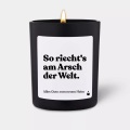 Candlehand, CandleHand - Duftkerze Woody So riecht's am Arsch der Welt., 7X8X7CM, Schwarz