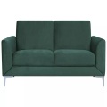 Beliani 2-Sitzer Sofa Samtstoff grün FENES