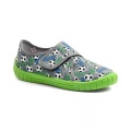 Superfit, Superfit Hausschuh »BILL WMS M IV Mittel«, mit Fussball-Print