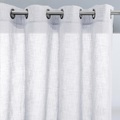 Vorhang Nyong Mit Ösen Unisex Weiss 140x180 cm