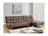 Vente-unique, Modulierbares Schlafsofa Klappsofa MicrofaserVintageLook ESTEBAN Modulierbares Schlafsofa Klappsofa MicrofaserVintageLook ESTEBAN
