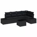 VidaXL - Outdoor-sofa poly-rattan, One Size, Schwarz