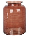 Beliani Blumenvase Glas goldbraun 35 cm VINDALOO Vase