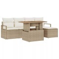 VidaXL - Garten-sofa-set poly-rattan, One Size, Beige