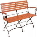 GARDEN PLEASURE Gartenbank »Wien«, Stahl/Eukalyptus, 116x89x58 cm