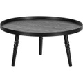 mutoni living, Beistelltisch Ponto Holz schwarz rund D75