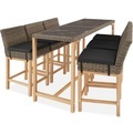 Rattan Bartisch Lovas mit 6 Stühlen Latina Rattan Bartisch Lovas mit 6 Stühlen Latina