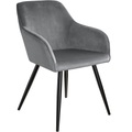 Stuhl Marilyn Samtoptik, schwarze Stuhlbeine Stuhl Marilyn Samtoptik, schwarze Stuhlbeine