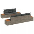 VidaXL - Garten-sofa-set poly-rattan, One Size, Grau