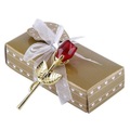 eStore, Zierrose in Geschenkbox - Rot und Gold Zierrose in Geschenkbox - Rot und Gold