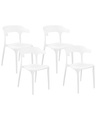 Set mit 4 Stühlen aus Polypropylen Modern GUBBIO Set mit 4 Stühlen aus Polypropylen Modern GUBBIO