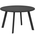 Northio, Northio - Beistelltisch Balkontisch aus Metall Rund Kaffeetisch wetterfest Gartentisch pflegeleicht Sofatisch Outdoor Tisch für Balkon Garten Terrasse Veranda Wohnzimmer Ø70 x 42H cm Schwarz Aosom, 74X74CM
