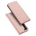 Dux Ducis - Samsung Galaxy S23+ Plus 5G Flip Wallet Cover Leder Tasche - Roségold