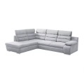 Vente-unique - Ecksofa mit Schlaffunktion PYLOS Ecke Links, One Size, Grau