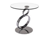 Beistelltisch Sicherheitsglas Stahl JOLINE Beistelltisch Sicherheitsglas Stahl JOLINE