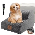 Alopini, Alopini - wasserdichte Hundetreppe 2 Stufen,Waschbar Leiter für Kleine Hunde und Katzen,, One Size, Grau