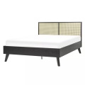 Bett mit Lattenrost aus Faserplatte Boho MONPAZIER Bett mit Lattenrost aus Faserplatte Boho MONPAZIER