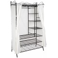 Metall-Garderobenschrank mit Vorhang 112x207x57cm Metall-Garderobenschrank mit Vorhang 112x207x57cm