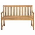 Beliani Gartenbank Akazienholz 120 cm VIVARA