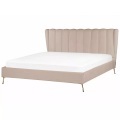 Bett mit Lattenrost aus Samtstoff Modern MIRIBEL Bett mit Lattenrost aus Samtstoff Modern MIRIBEL