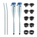 Northix - Sonnenschirm-Bodenanker 2er-Set, 86cm