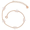 Glanzstücke München, Damen Armband Herz Unisex Goldrosa 17cm