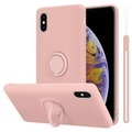 Hülle für Apple iPhone XS MAX TPU Silikon mit Ring Liquid
