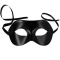 Venezianische Maske einfarbig Schwarz